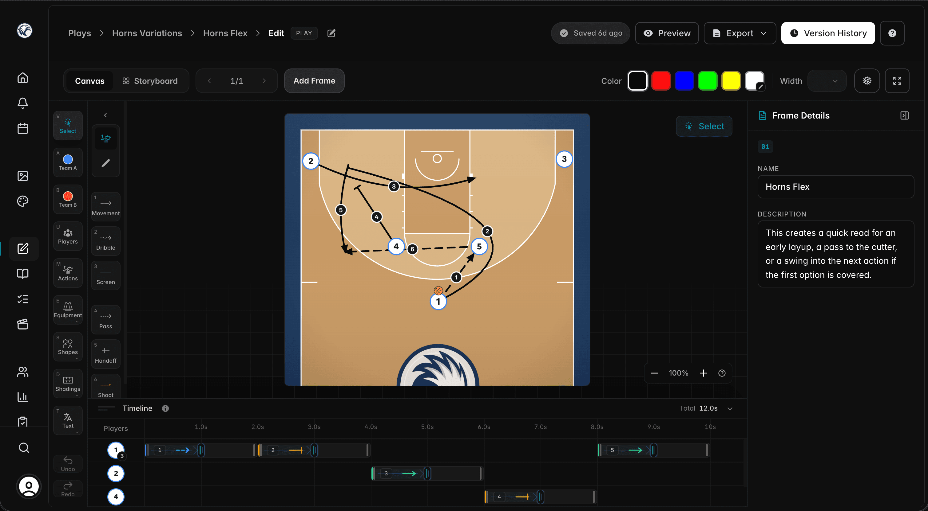 Create diagrams and animated plays in Coachium